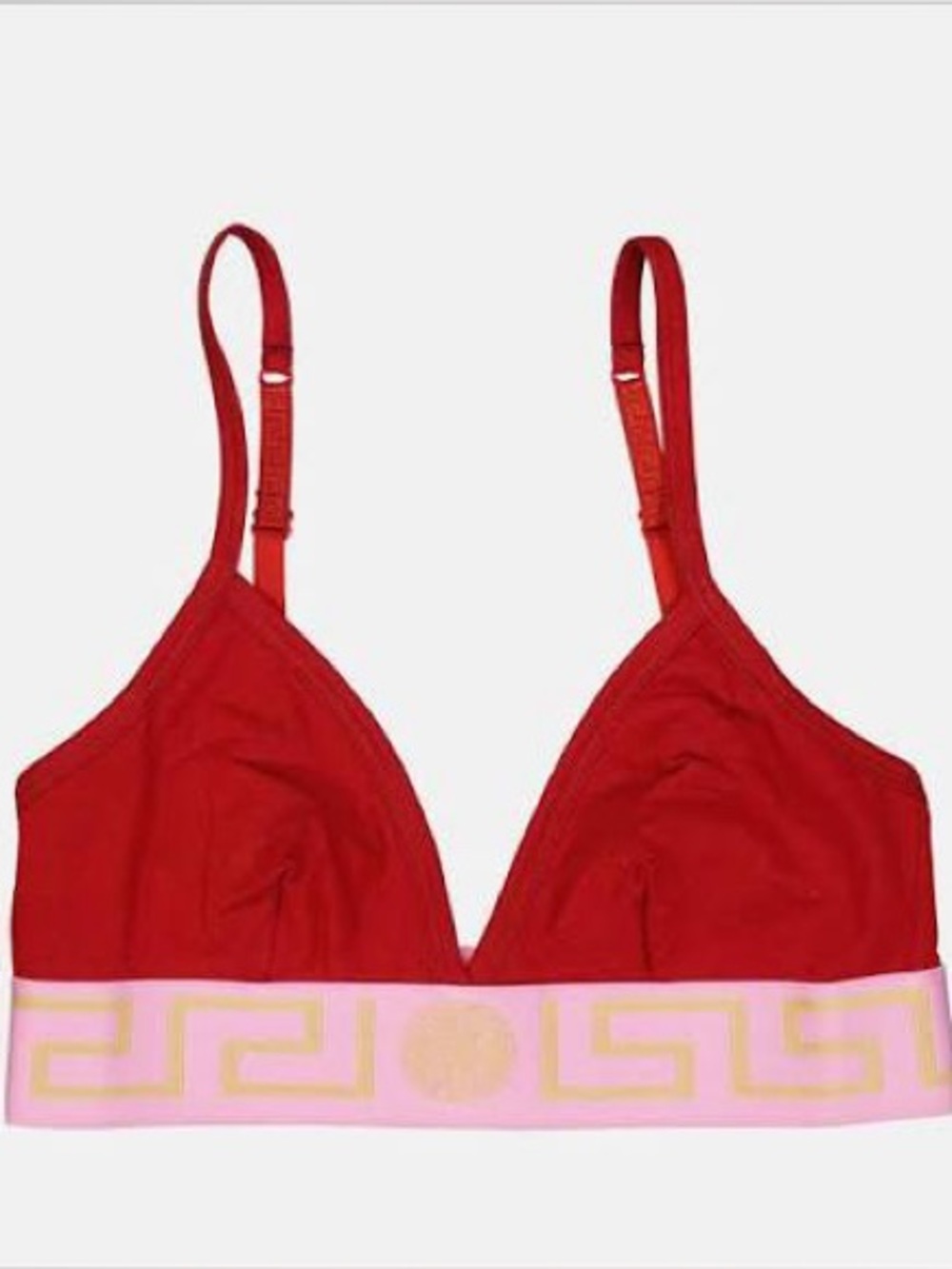 Versace “Medusa” Bralette with Pink Gold-Accent Band
